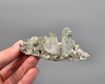 Green Chlorite Quartz Crystal from Pakistan