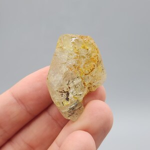 Golden Topaz Crystal with Inclusions