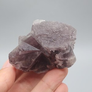 Etched Purple Fluorite with Subtle Dissolution Patterns – Nigeria