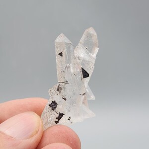 Helvite on Clear Quartz from Guangdong, China