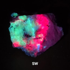 78g Multicolor Fluorescent Tugtupite & Chkalovite – Red, Green and Orange UV Reaction | Ilimaussaq, Greenland