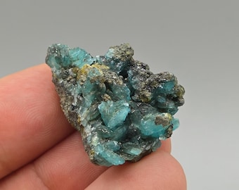 メキシコ産の非常に珍しい青いホウカリ石クラスター - Etsy 日本