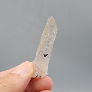 Rare Helvite Crystal on Clear Quartz – Guangdong, China (13.47 g)