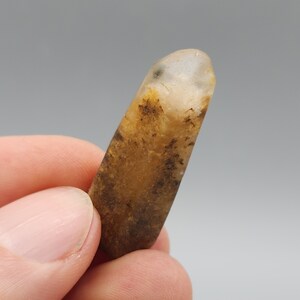Rare Orange Amphibole Phantom Quartz from Nigeria