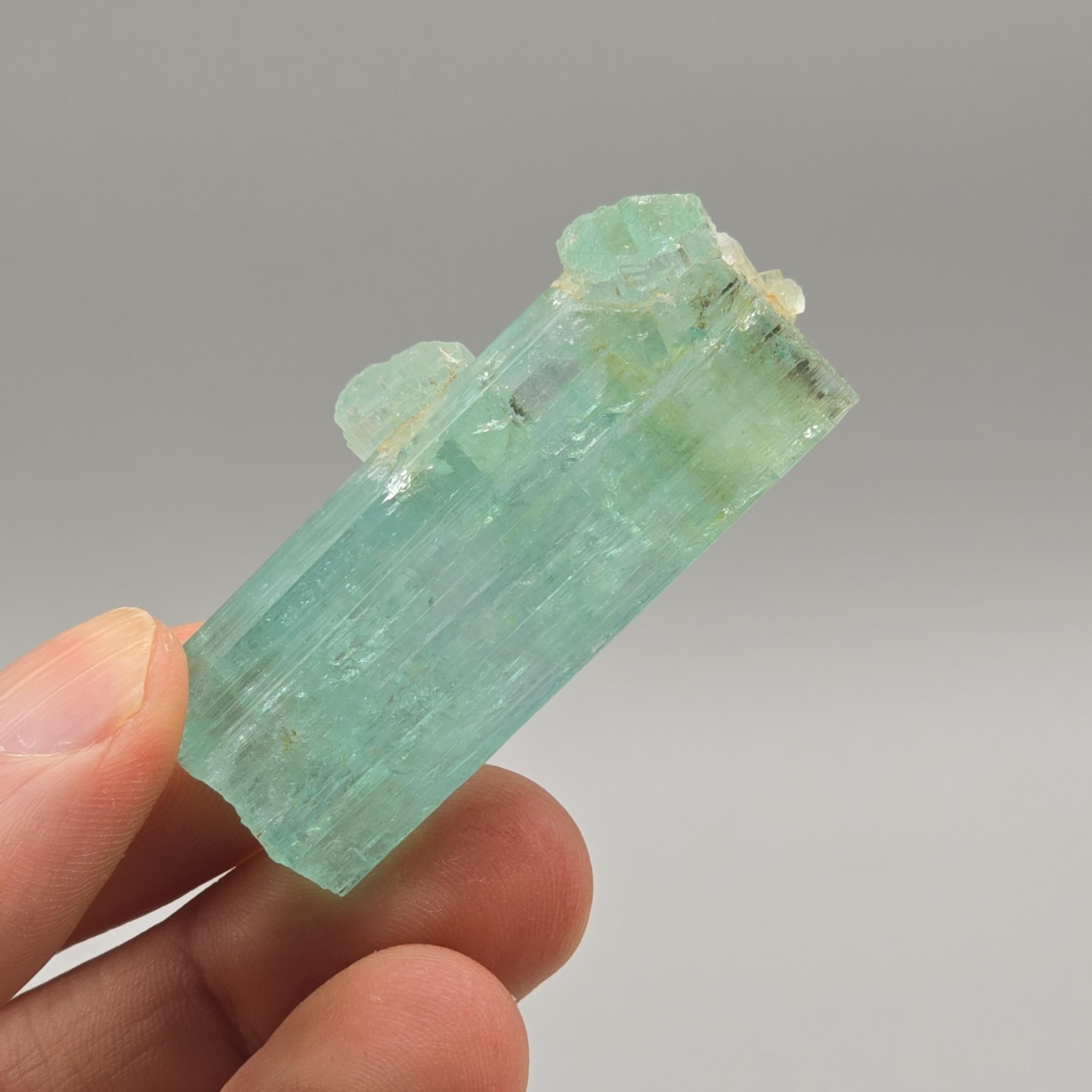 Vanadium Emerald Crystal With Natural Termination & Rare Red UV