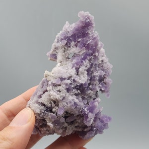 Botryoidal Amethyst Chalcedony with Phantom and Sparkling Microcrystals