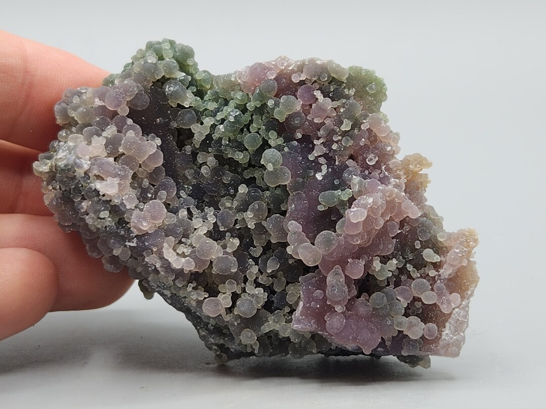 Bi-colored Grape Agate With Celadonite From Indonesia - Etsy