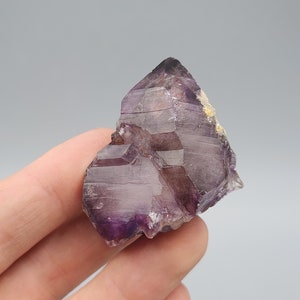 Double Terminated Amethyst Quartz with Smoky Phantom