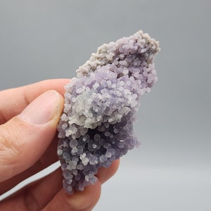 Botryoidal Amethyst Chalcedony with White Frosted Crust