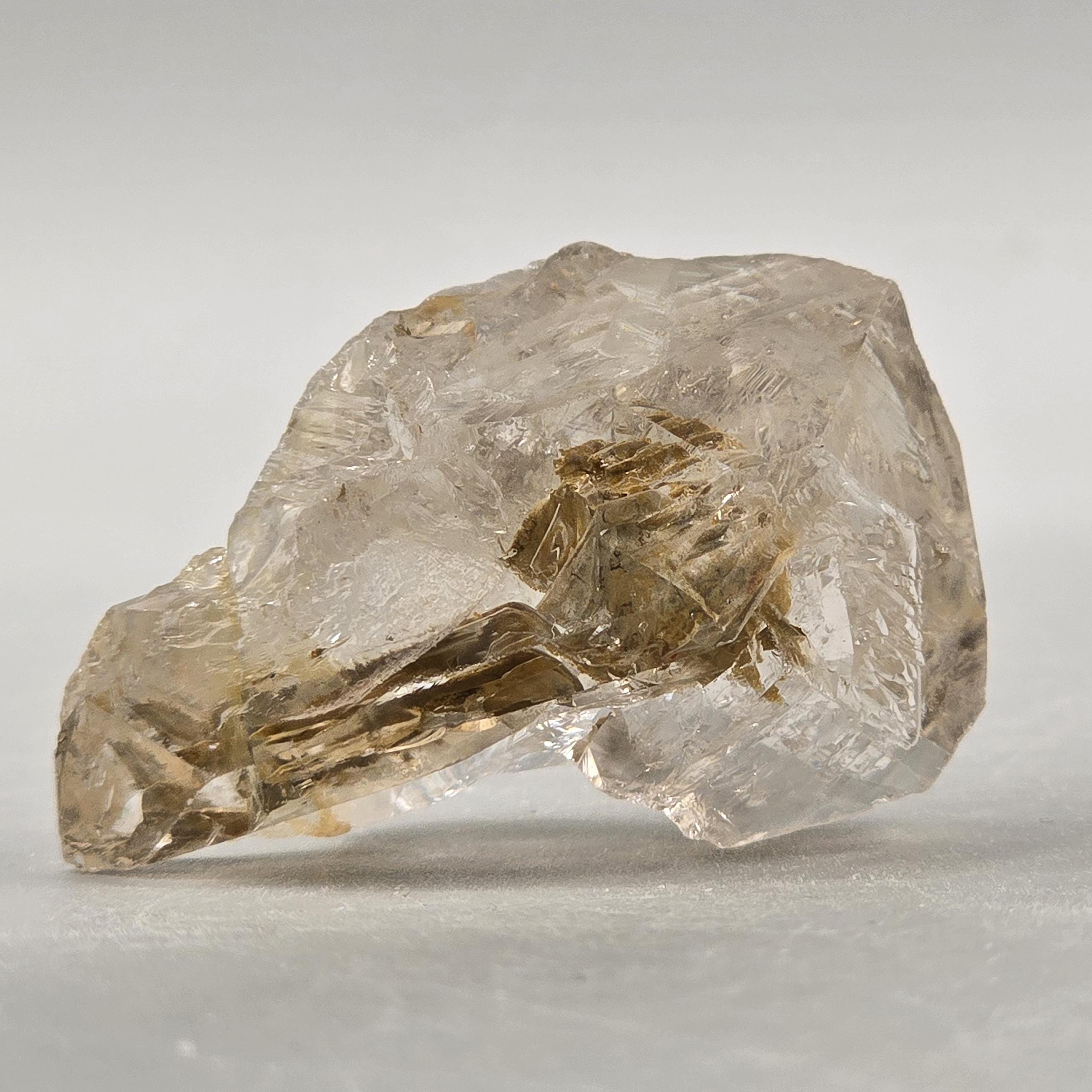 Fenster Quartz With Mica & Clay-phase Inclusions • Double