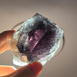 Fluorite Cube – Interlocking Growth, Phantom Zoning and Photochromic Effect, Superior Mine Nigeria (600 g)