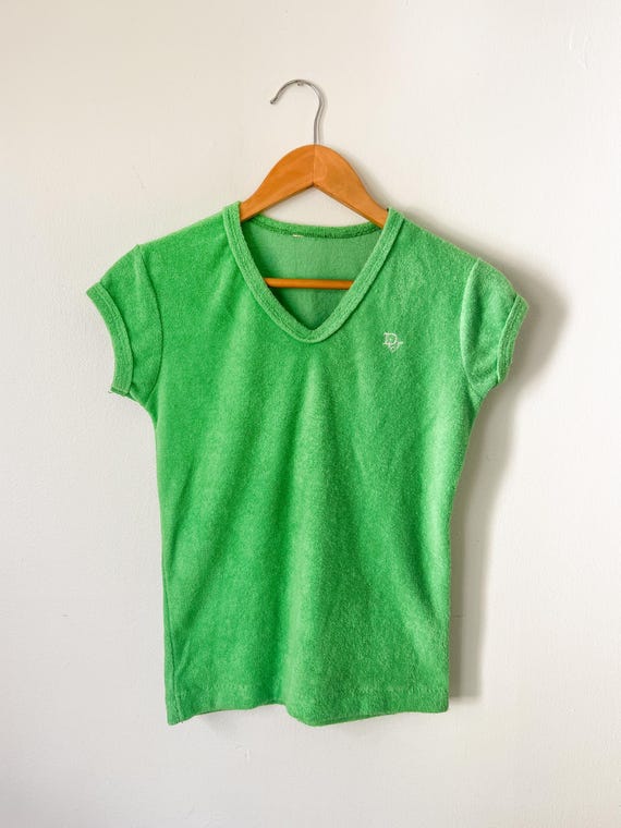 70s Dior Terrycloth Ringer Tee