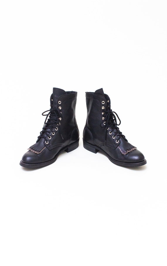 Kixters Sloan - Antique Black Leather Pull-On Boot
