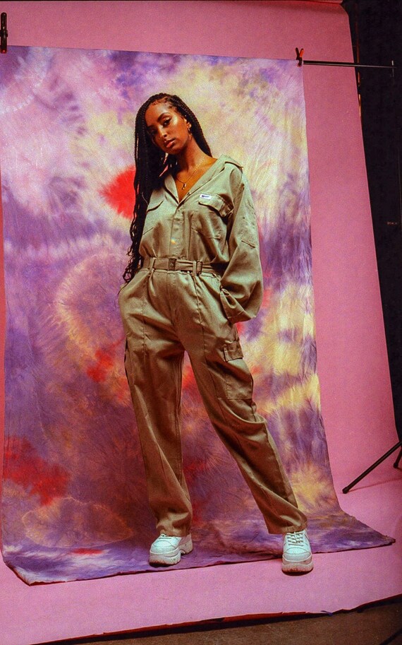Vintage 90s y2k Workwear Utility Jumpsuit / Covera