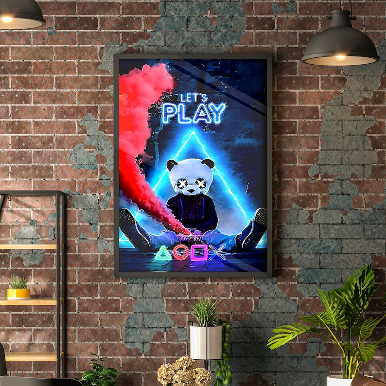 Gaming Poster Printable Video Game Wall Art Digital Video Etsy