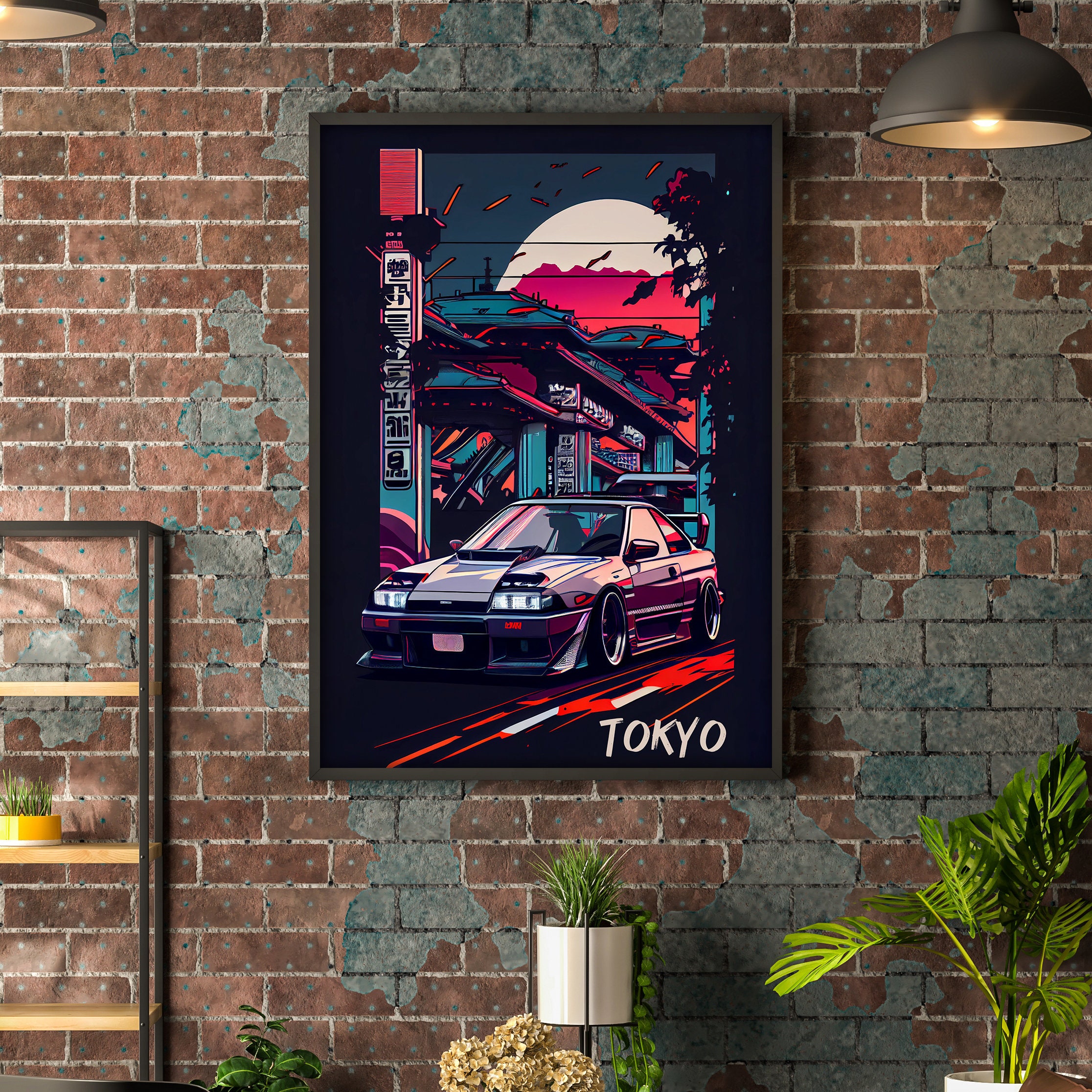 JDM Poster Print Tokyo Street Car Poster Printable JDM Wall Etsy