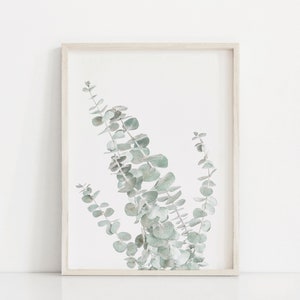 Eucalyptus Wall Art, Printable Wall Art, Eucalyptus Leaves, Botanical Wall Art, Pastel Wall Art, Eucalyptus Wall Art, Botanical Art Print,