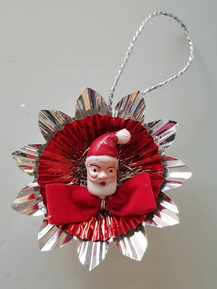 Décoration de Noël Boule de perles de verre mélangées rouge/vert