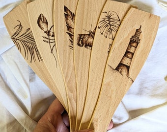 Beechwood Wooden Cooking Spoon Spatula | Coast and Nature Inspired Designs | Kitchen Decor Gift | Christmas Gift