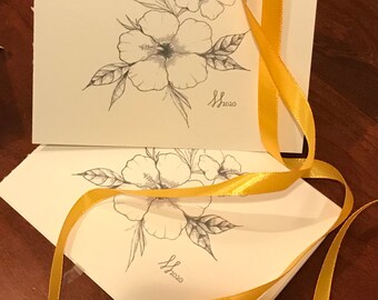 Hawaiian Hibiscus, 15 notecards