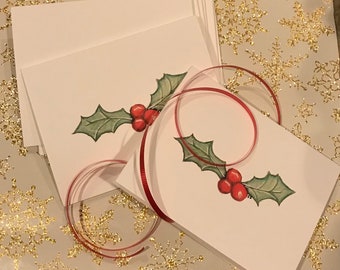 Happy Holly, 10 Notecards