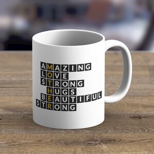 Amazing Love Strong - Perfect gift for Her or Him Mug, Custom mothers day mug, mothers day mug, Gift for her, Gift for him