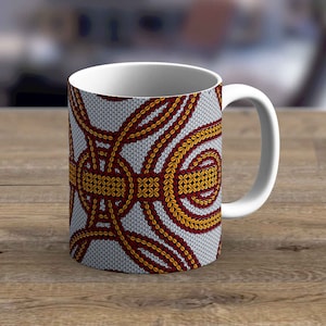 Fabric 66 - African style mug, Coffee Mug Gift, African print mugs, Coffee Gift, unique coffee mugs, printed mugs, Ankara gifts mugs