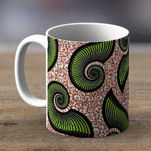 Fabric 117 - Gift Ideas Presents, African American Mug, wedding gifts, unique coffee mugs, Ankara gifts mugs, African style mug, Best Seller