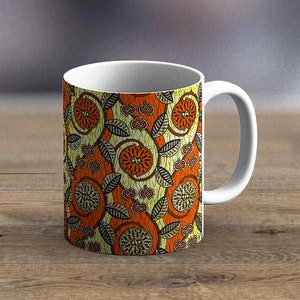 Fabric 32 - Gift Ideas Presents, African American Mug, wedding gifts, unique coffee mugs, Ankara gifts mugs, African style mug, Best Seller,