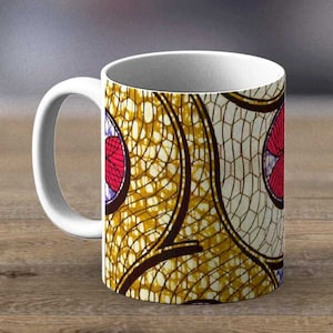Fabric 36 - African coffee mugs, Coffee Mug, Coffee mug, wedding gifts, personalized mugs, printed mugs, African American Mug, Best Seller