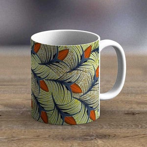 Fabric 39 - Gift Ideas Presents, African American Mug, wedding gifts, unique coffee mugs, Ankara gifts mugs, African style mug, Best Seller,
