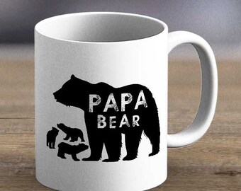 Papa Bear Mug - Best Dad Present, Fathers Day Mug, Dad Mug, Gift For Dad, New Dad Gift, Fathers Day Gift, Dad Birthday Mug,
