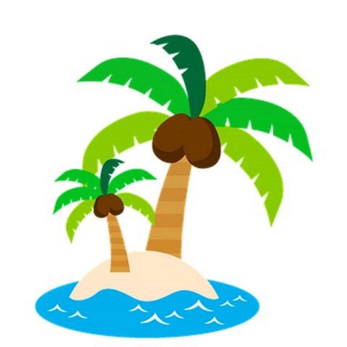Cute Palm Tree PNG image clipart set with UNLIMITED Personal Etsy