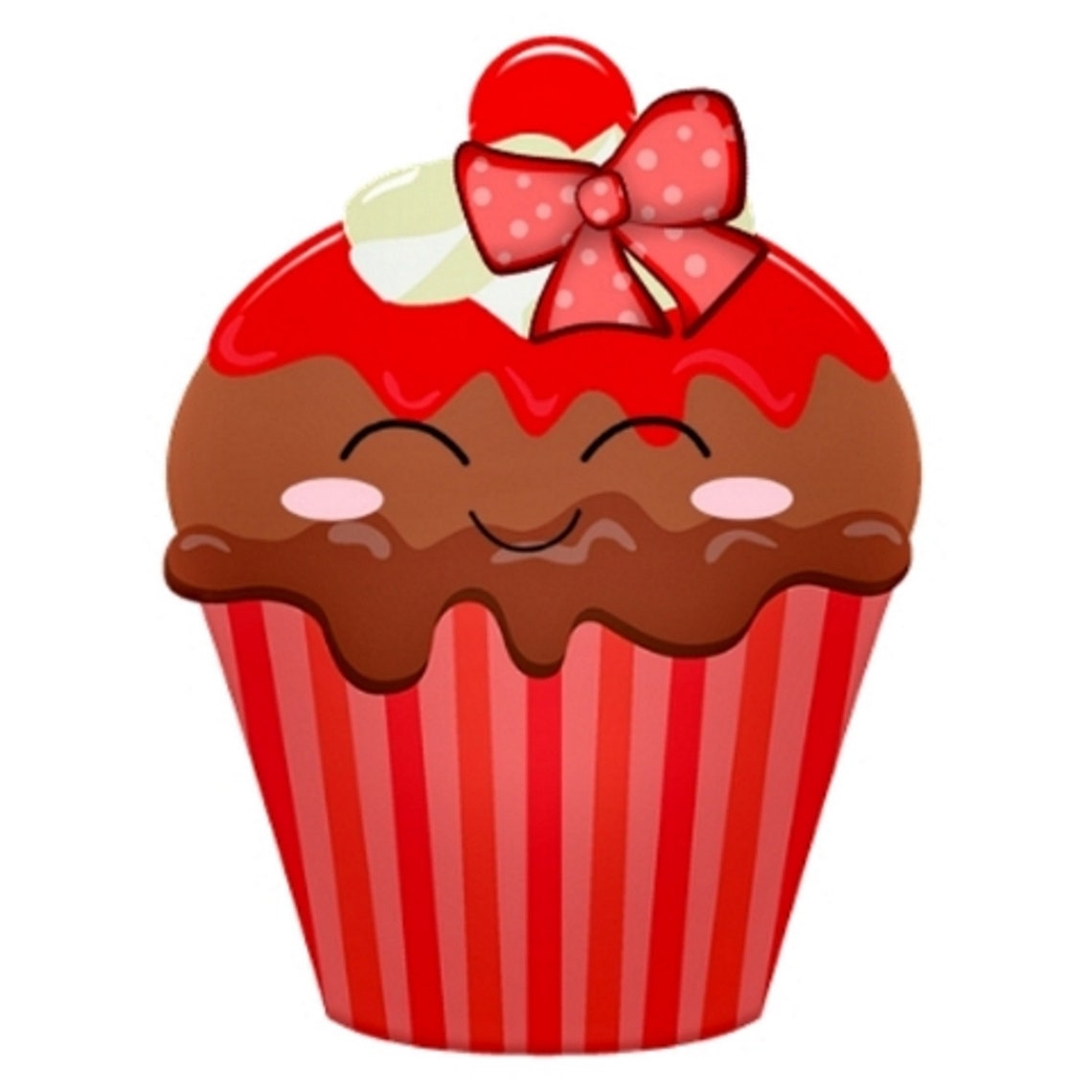 Cupcakes with Faces PNG Image clipart set with UNLIMITED Etsy