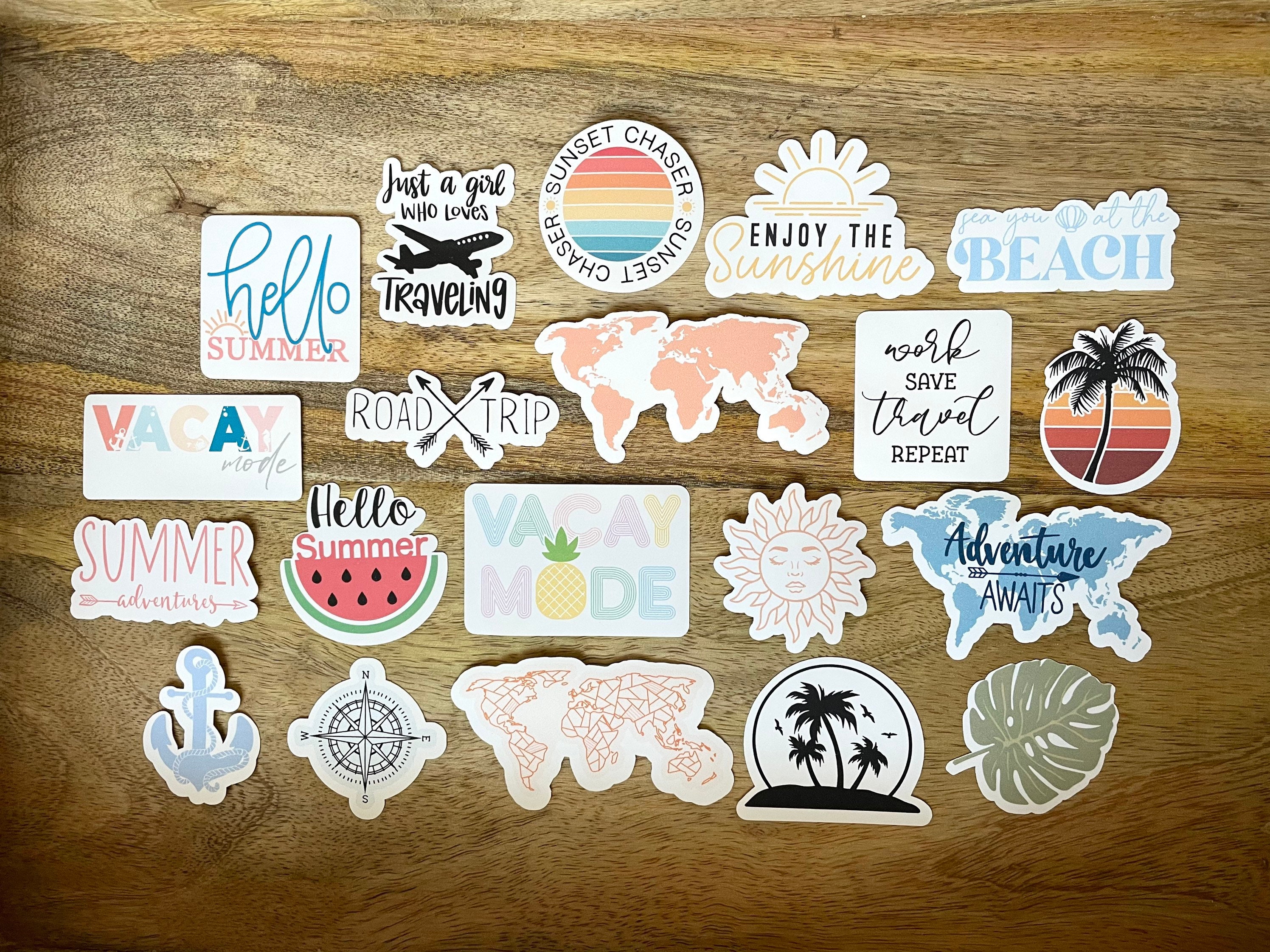 Motivational-holic Sticker Bundle Desert Sunset Sun Mountain Travel ...