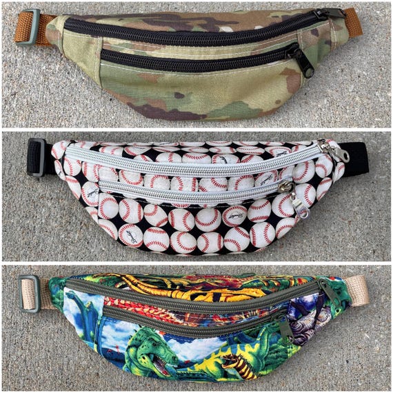Motivational Holic Rinonera para ninos Rinonera Rinonera Camuflaje Beisbol Dinosaurio Etsy Espana