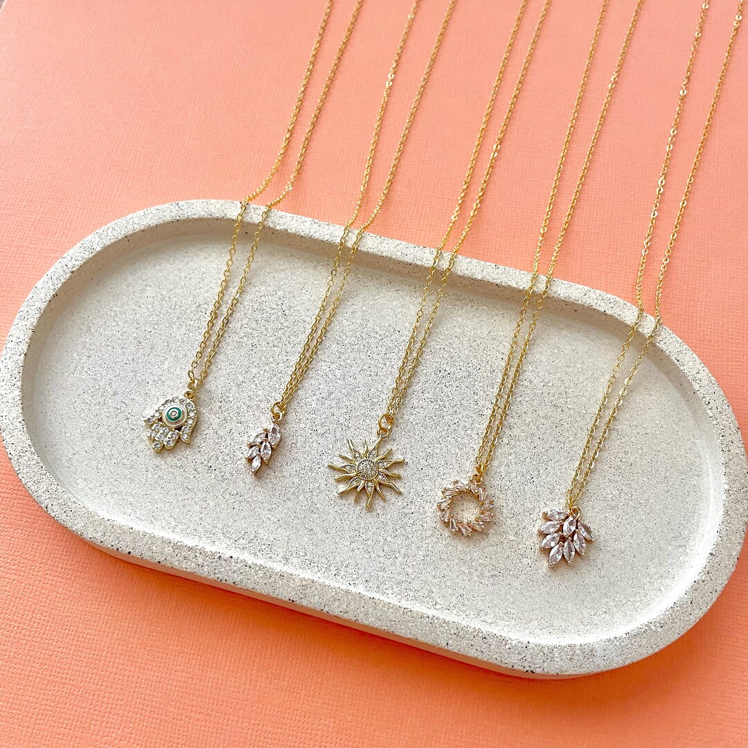 Motivational-holic 16k Real Gold Plated Necklace, Tarnish Resistant, 18 ...