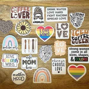 Motivation-Holic Sticker Bundle Citations de motivation L’amour gagne toujours le cœur Guépard Maman Vie Mère Être gentil