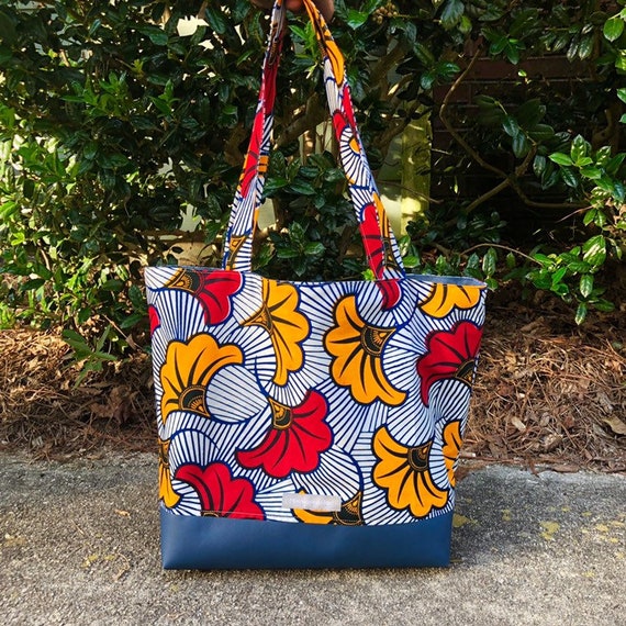 tote bag red inside