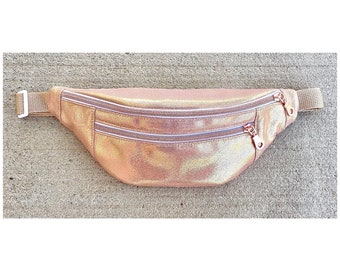 metallic gold fanny pack