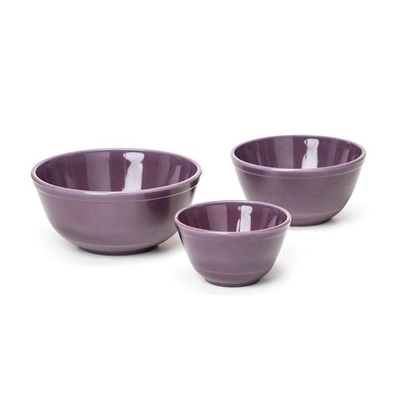 Mosser Glass Mixing Bowls Set 3 Etsy