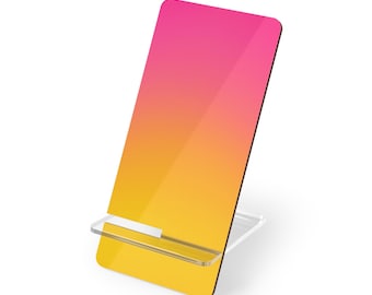 Telefoonstandaard voor bureau, telefoonhouder met minimaal verloop, leuke bureautelefoonstandaard, smartphonehouder voor op kantoor, telefoonstandaard voor nachtkastje