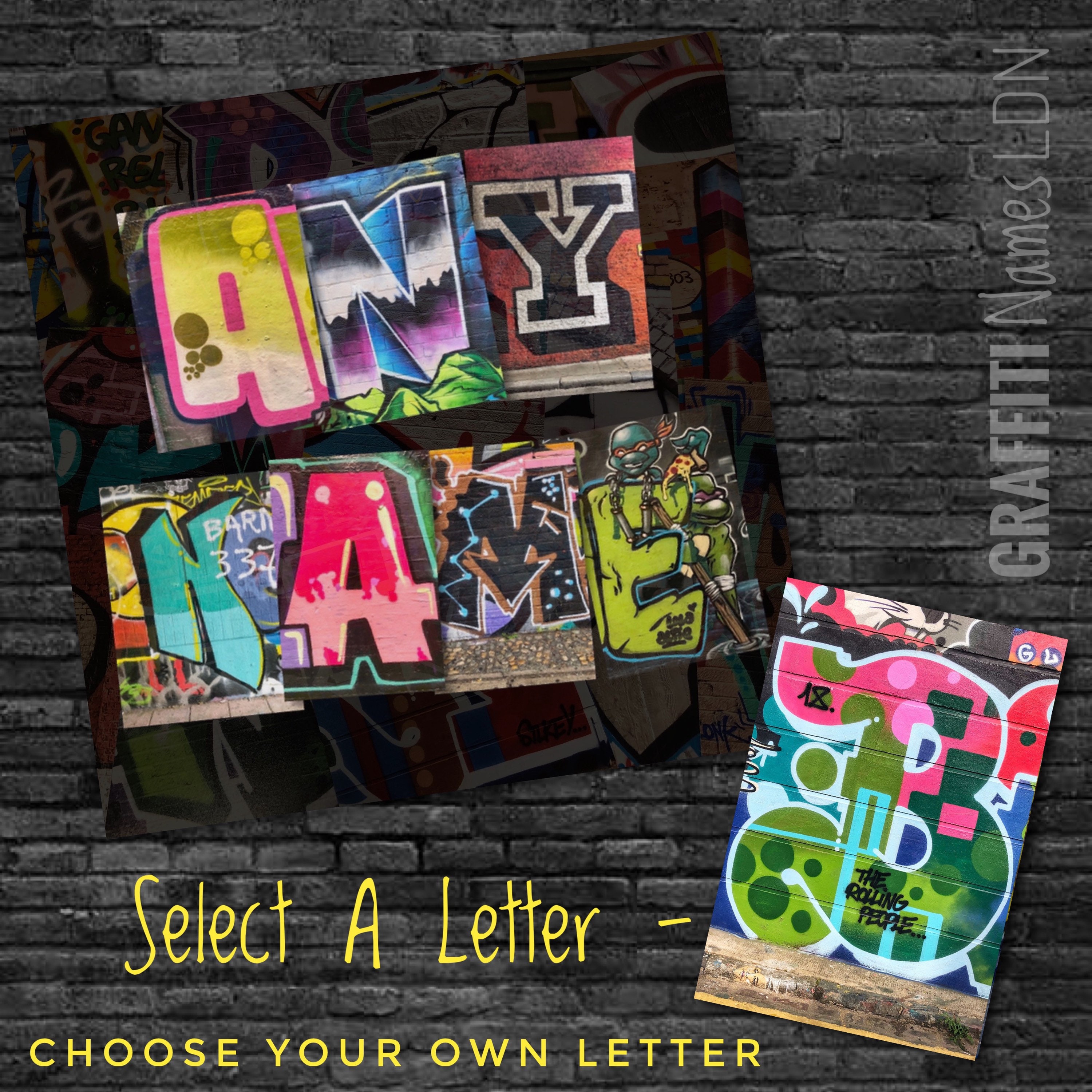 Graffiti Letter B 6x4 Print To Create Etsy Ireland
