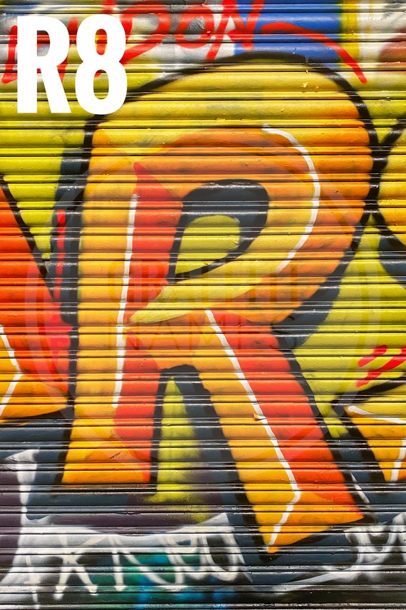 Graffiti Letter R 6x4 Print To Create Etsy Norway