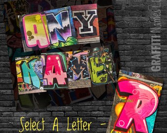 Graffiti Letra R Etsy