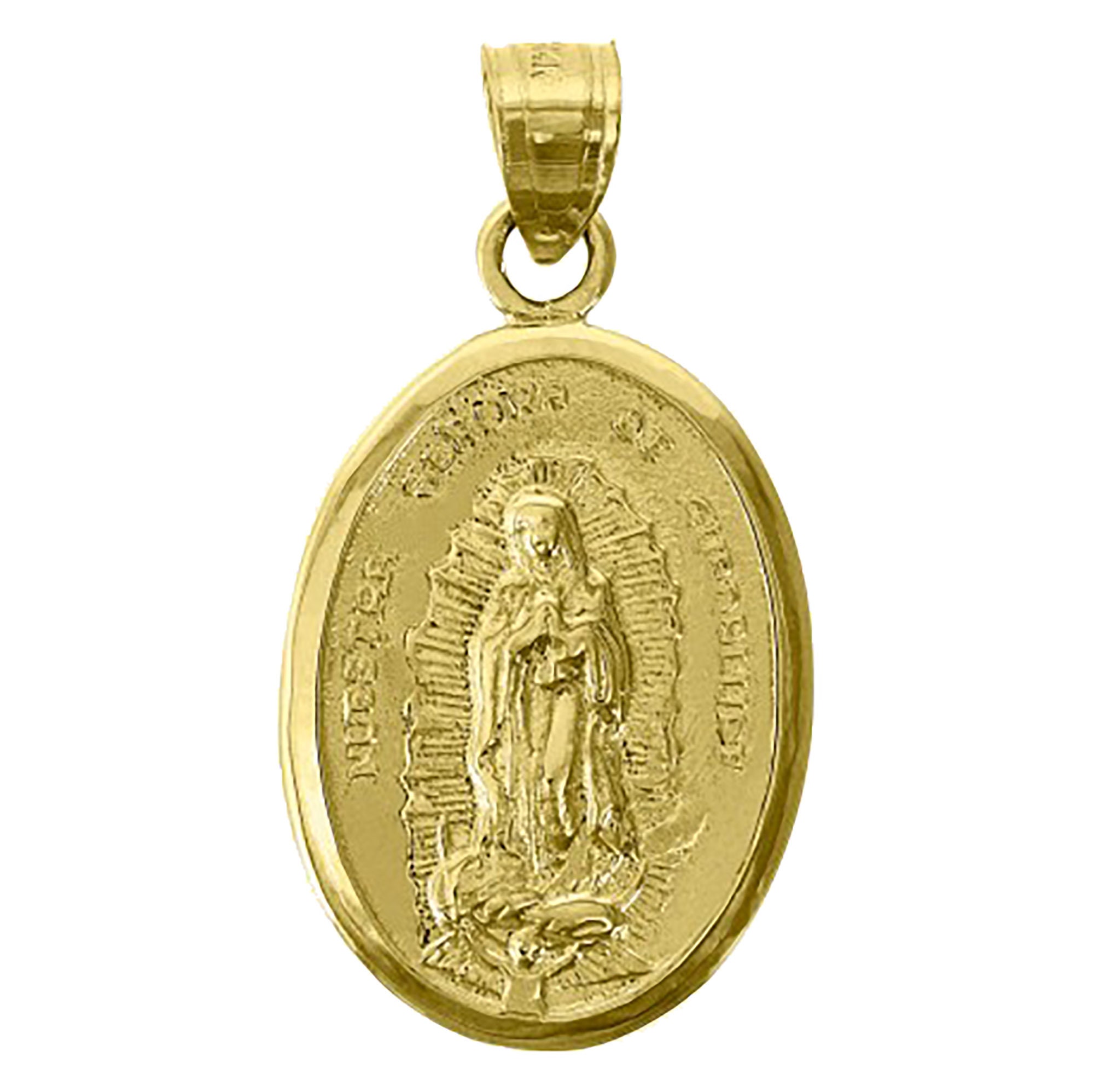 Virgen De Guadalupe 14k Yellow Gold 