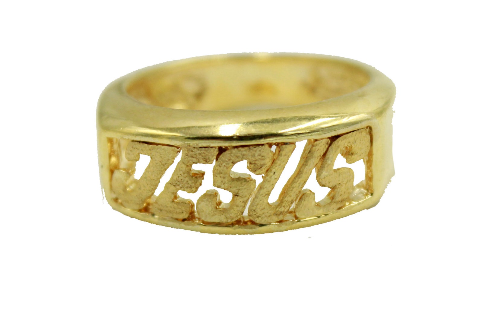 Jesus 18k Gold Plated Ring Jesus Ring 18k Gold Plated Etsy