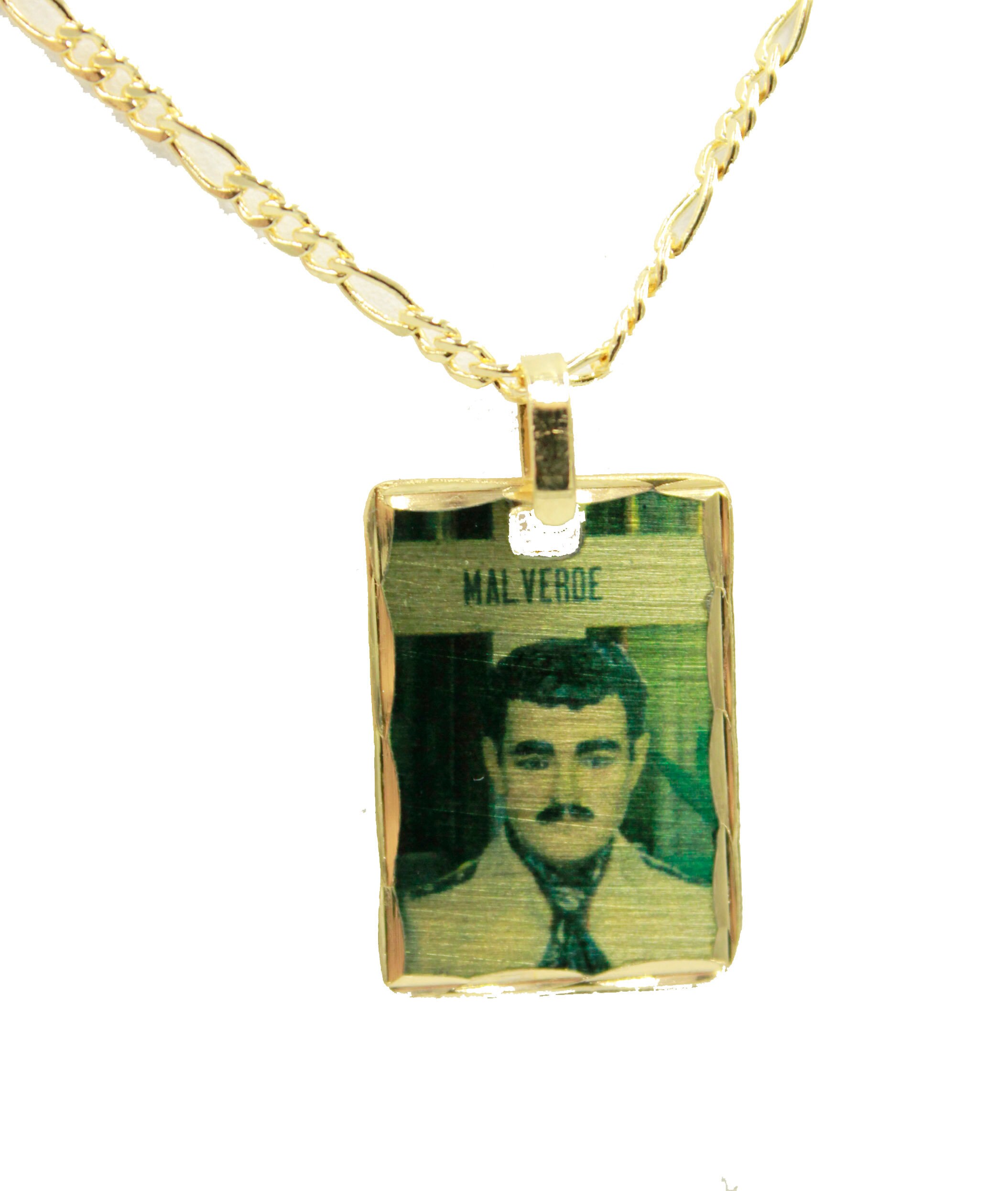 Malverde Pendant 18K Gold Plated with 22 inch - Etsy España