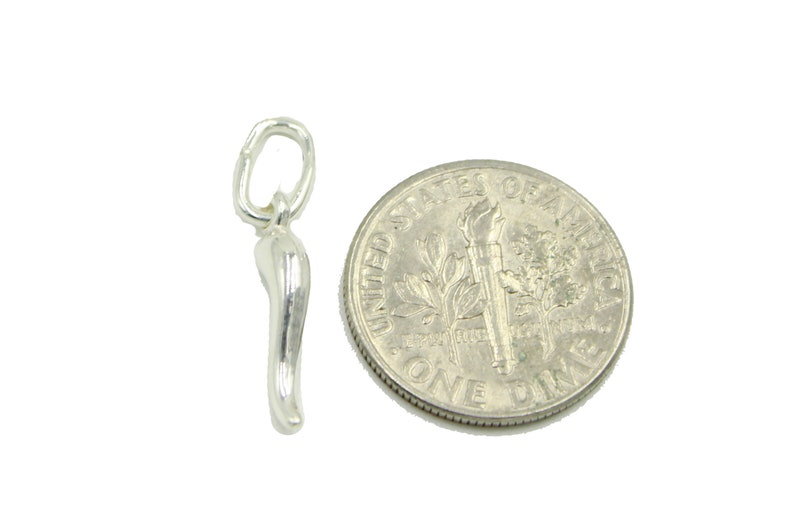 Cornicello Italian Horn .925 Sterling SilverPendant Italian Horn Lucky Pendant
