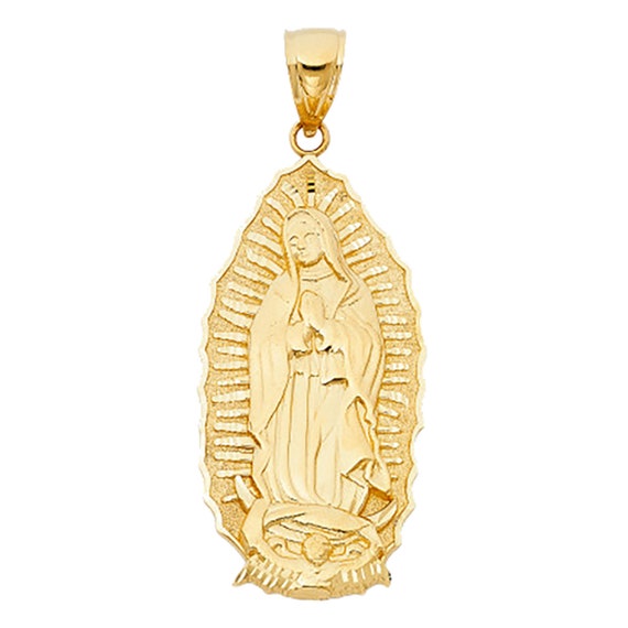 Virgen De Guadalupe 14k Yellow Gold 